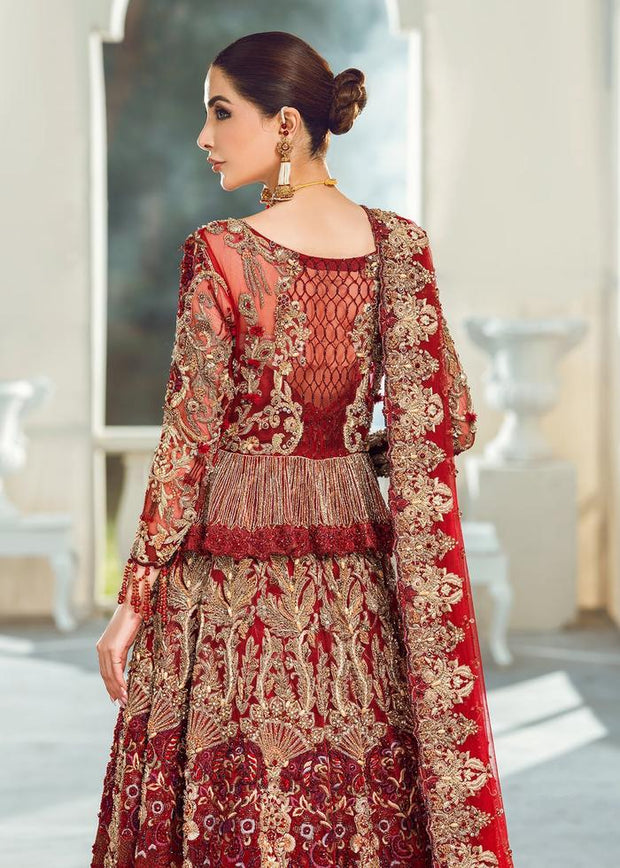 red lehenga choli