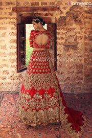 red lehenga choli