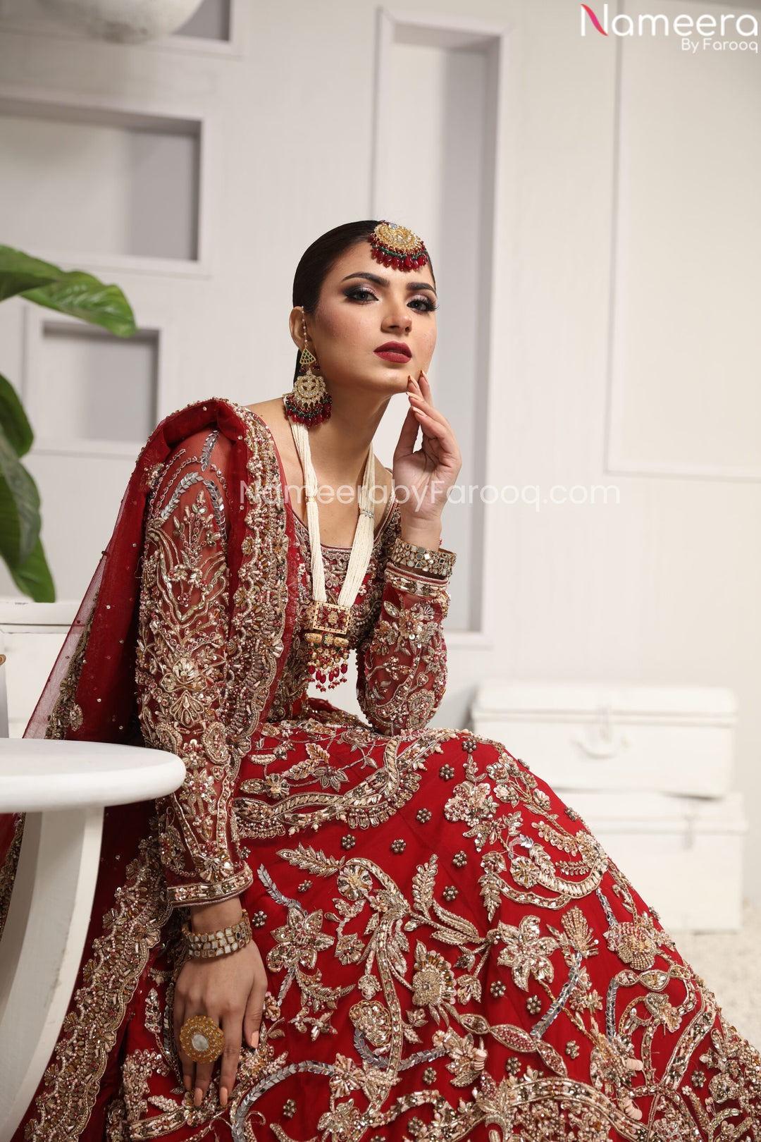 Red lehenga choli