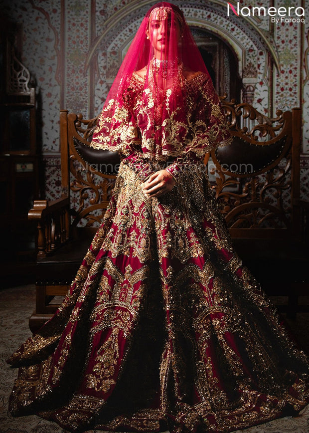 Red Lehenga Choli Bridal 