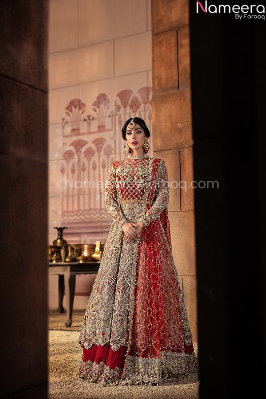 red lehenga for bridal wear