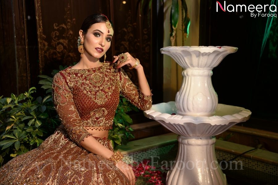 Embellished Pakistani Red Color Lehenga Choli #BN641