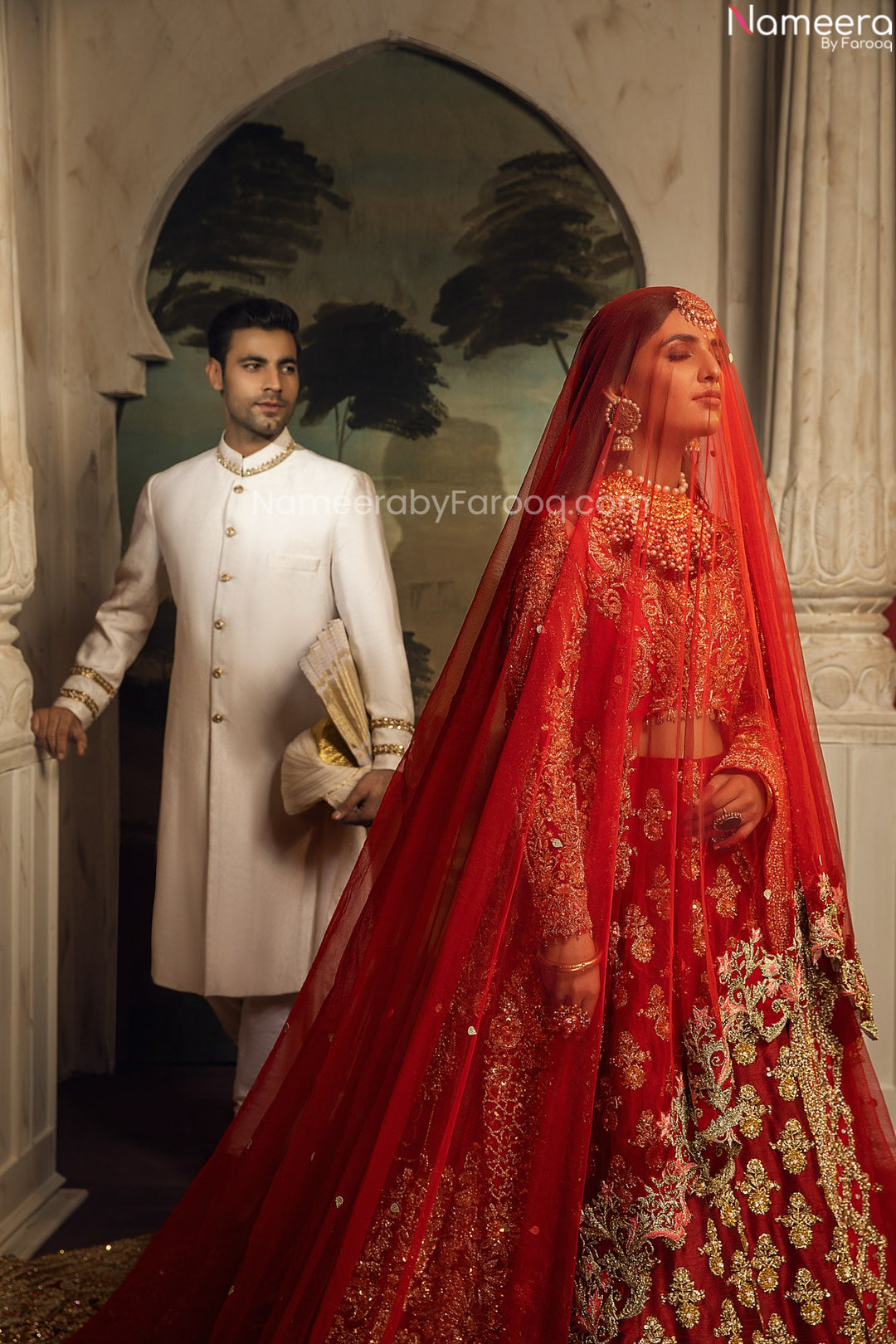 red lehnga choli