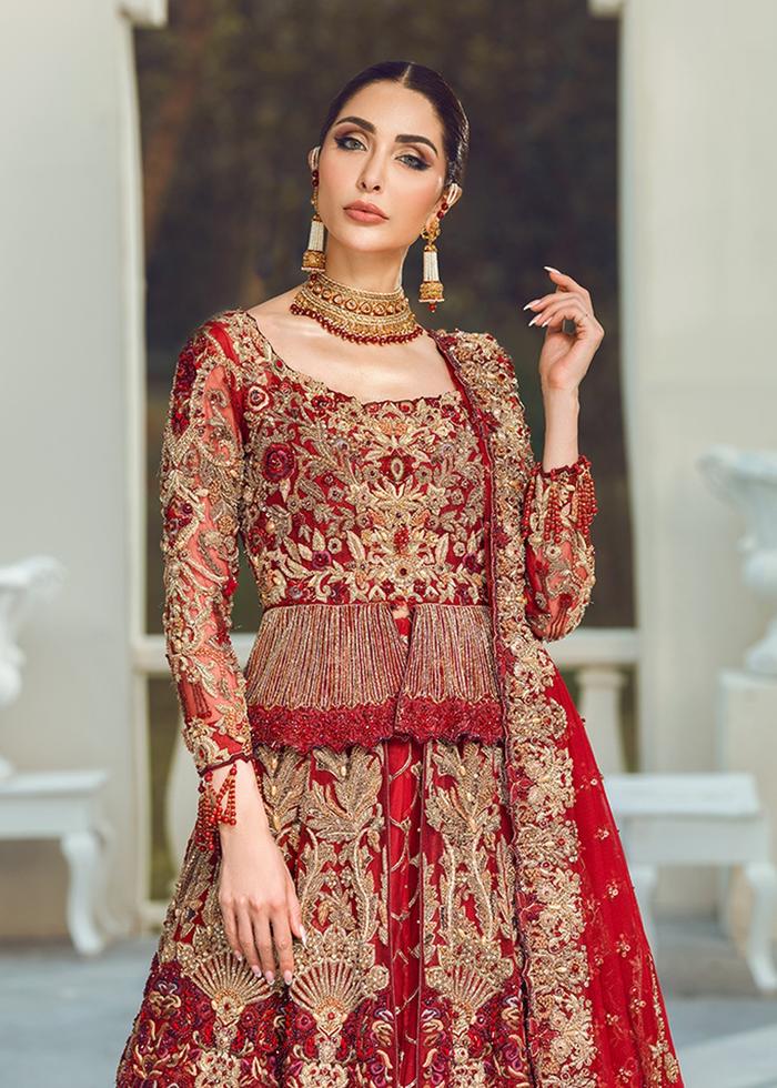 red lehnga choli
