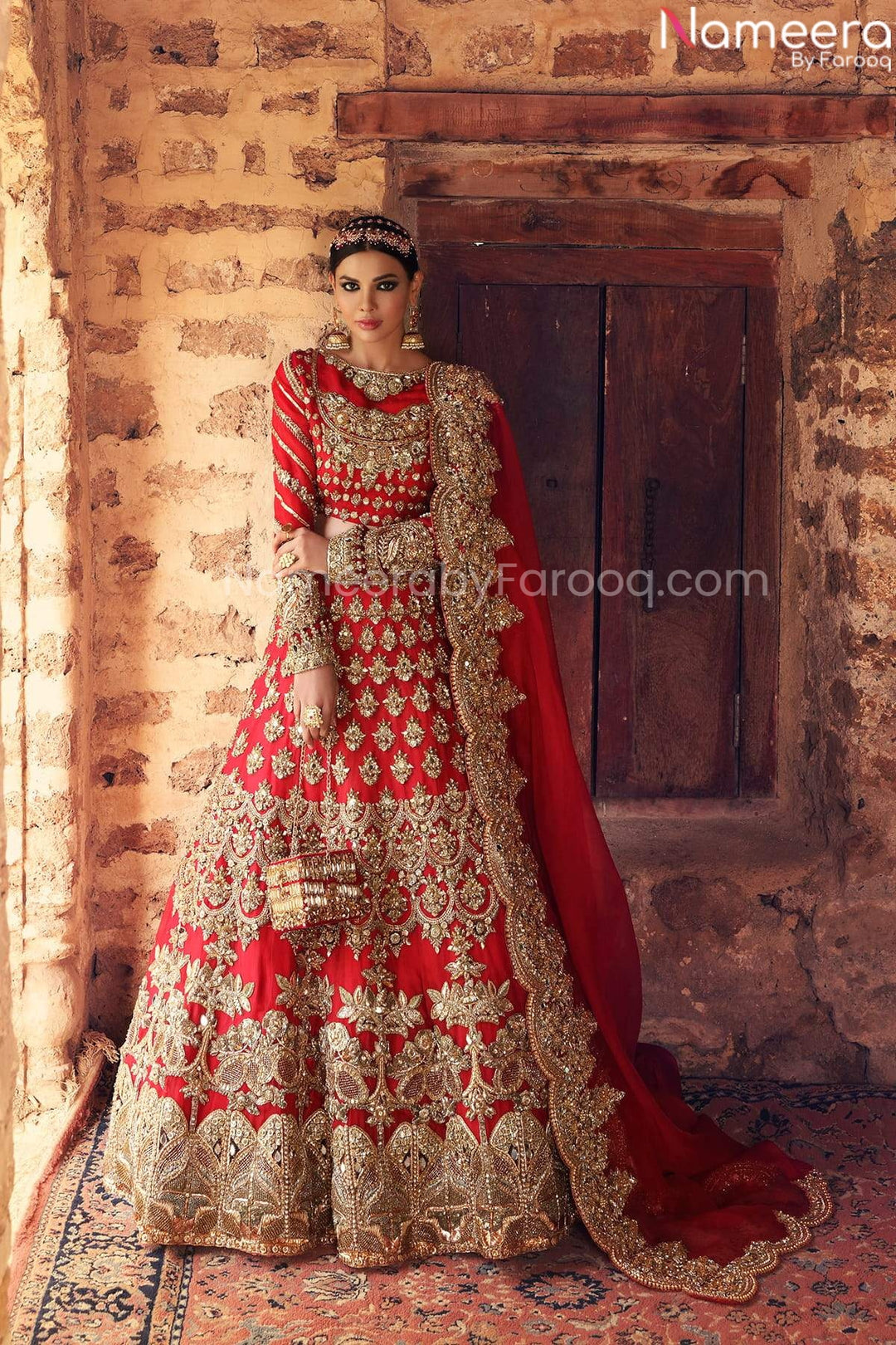 red lehnga choli