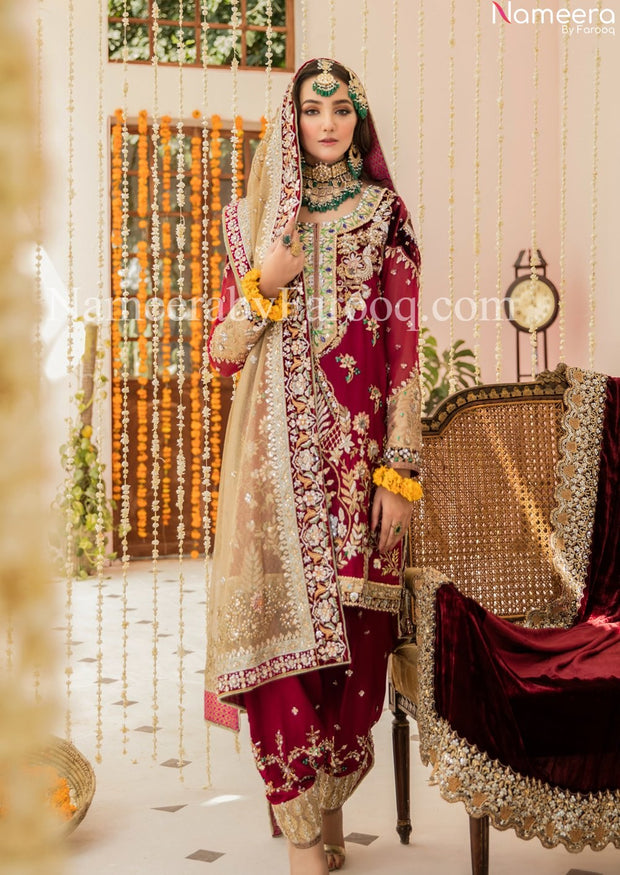 Red Salwar Kameez 