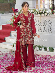 red salwar suit design