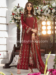 Red Salwar Kameez Pakistani