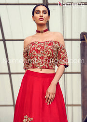 Red Lehenga Choli for Bridal Wear 