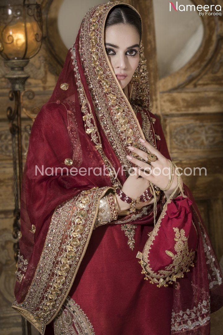  Red Sharara Dress 2021