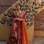 red wedding dress for bride