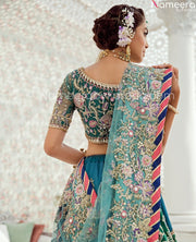 sea green lehnga