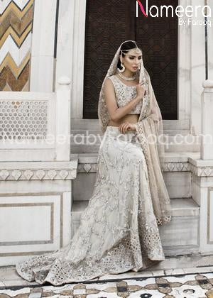 choli white lehnga