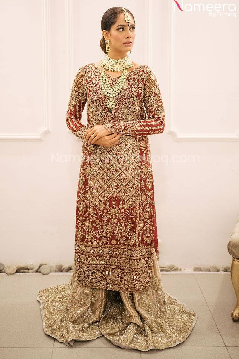 sharara bridal dress