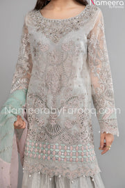 Wedding Party Dress in Sharara Style