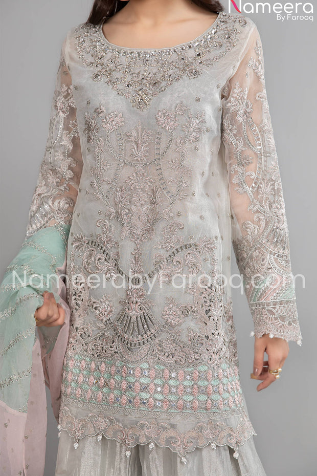 Wedding Party Dress in Sharara Style