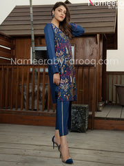 Lawn short shirt with capri blue online