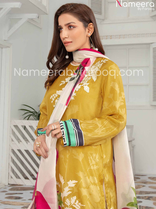 Silk embriodered dress online 2021