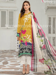 Silk embriodered dress