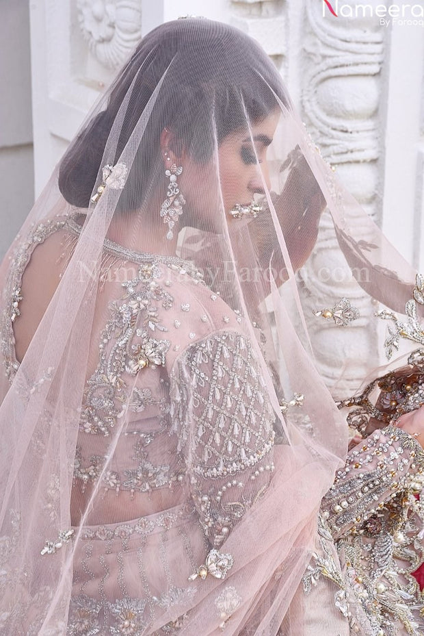 silver bridal dress