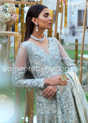 silver grey bridal lehenga 2021