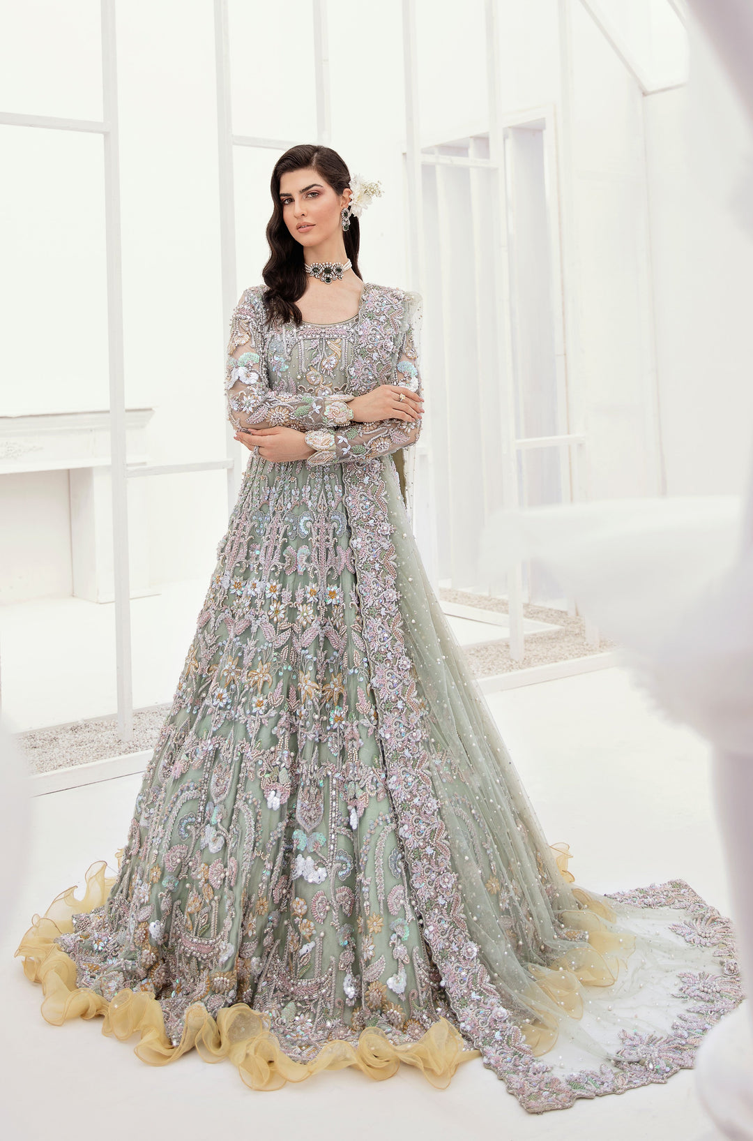 Silver Grey Lehenga 