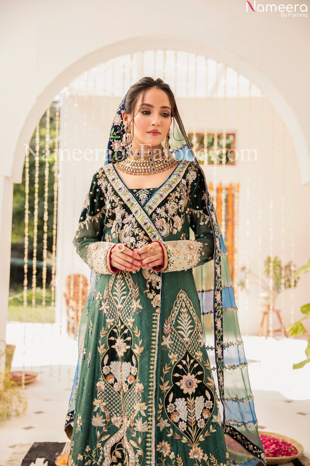 Silver indian gown