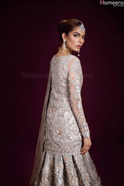 silver lehenga