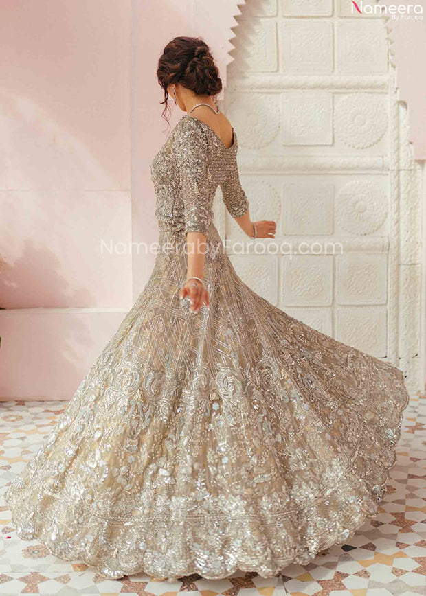 silver lehenga