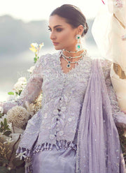 Embellished Asim Jofa Silver Lehenga Bridal Wear #BN695
