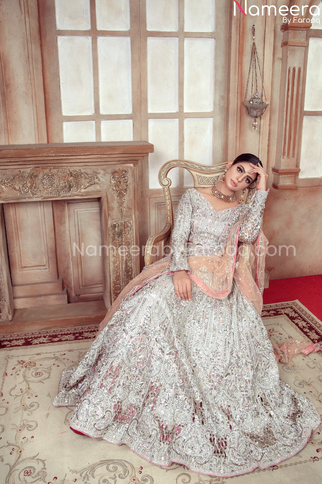 silver lehenga choli