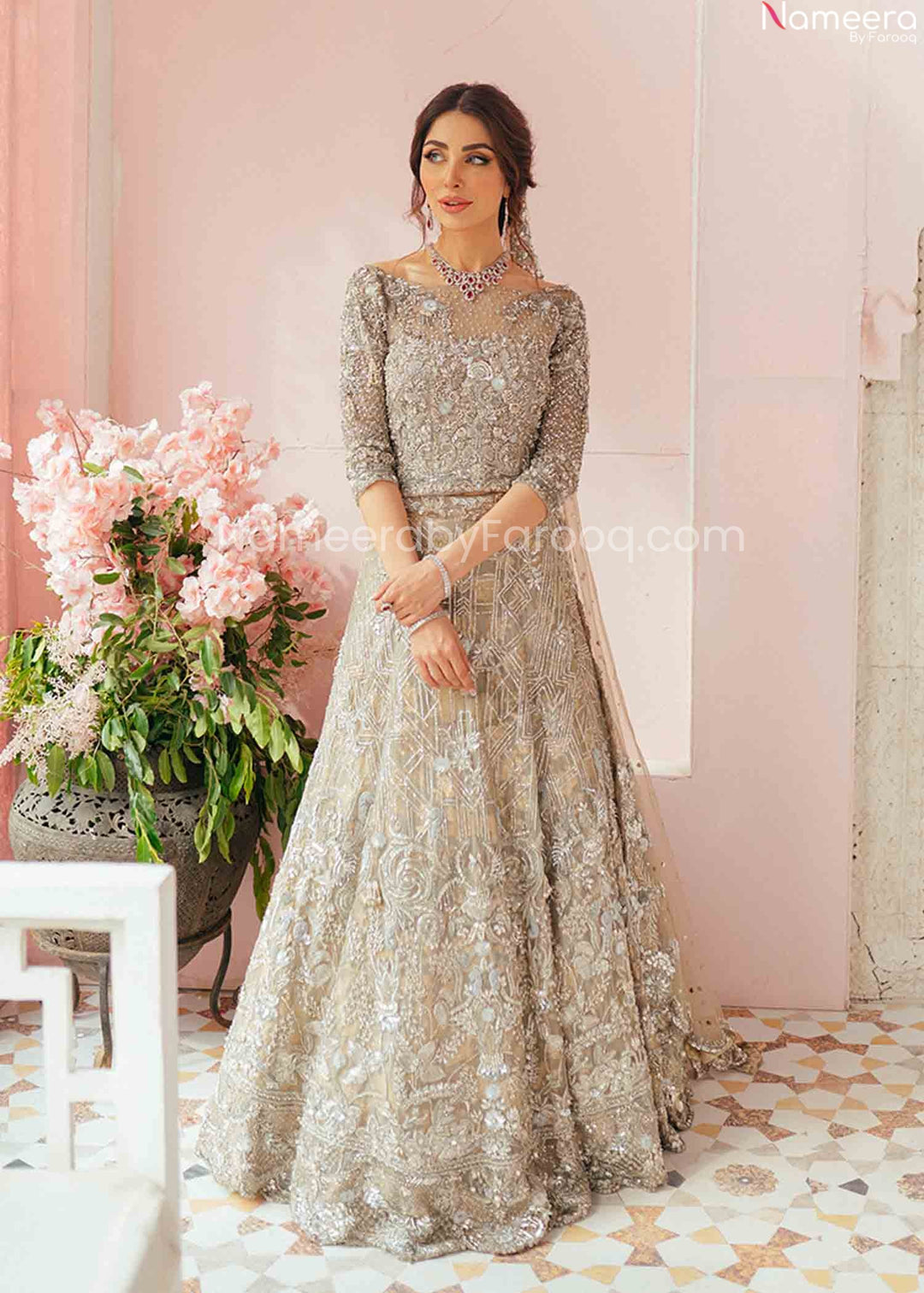  Silver Lehenga Choli Dress