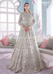 silver lehenga for wedding 
