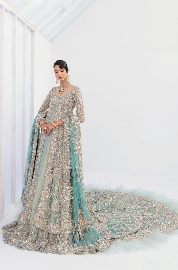 silver sequin lehenga