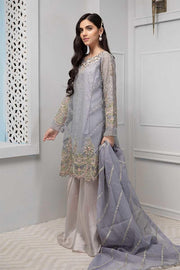 Stylish gharara dress Pakistani in lavish lilac blue color # P2228