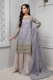Stylish gharara dress Pakistani in lavish lilac blue color