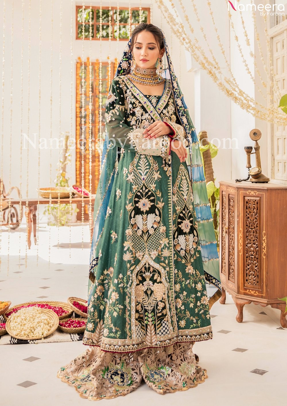 Traditional indian bridal dress