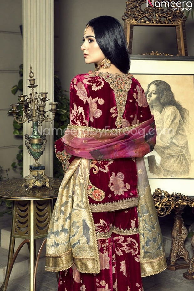 velvet bridal dress