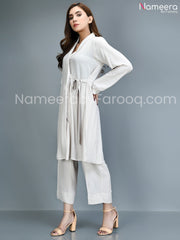 Western White designer dress 