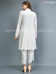 Western  white designer dress 2021 