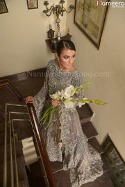 white and silver lehenga choli