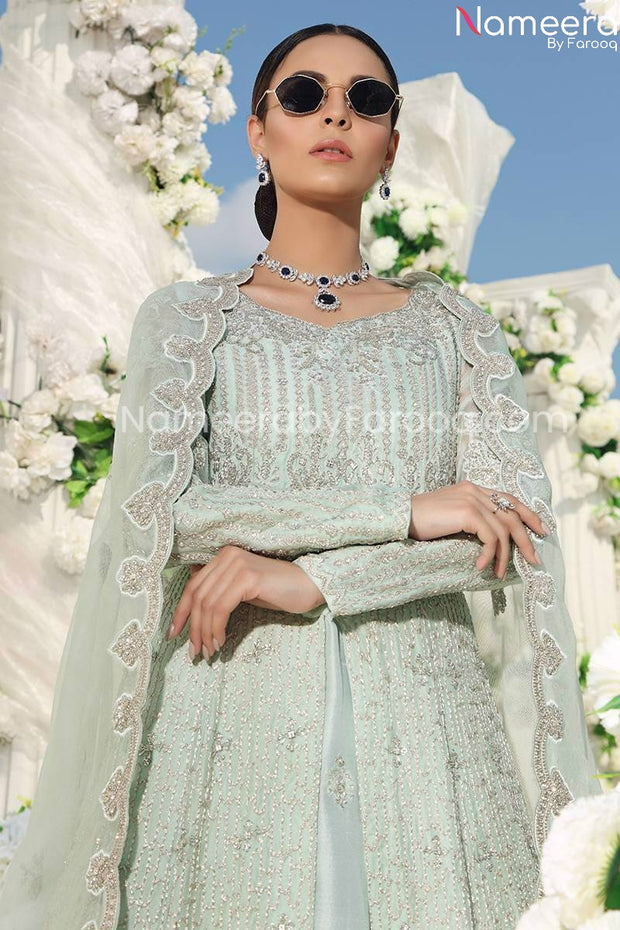 white bridal lehenga Pakistani