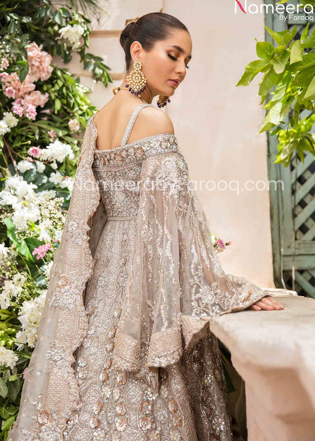 white bridal lehnga