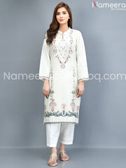 white khaddar dress online