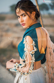 white lehenga