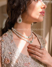 white lehnga dress