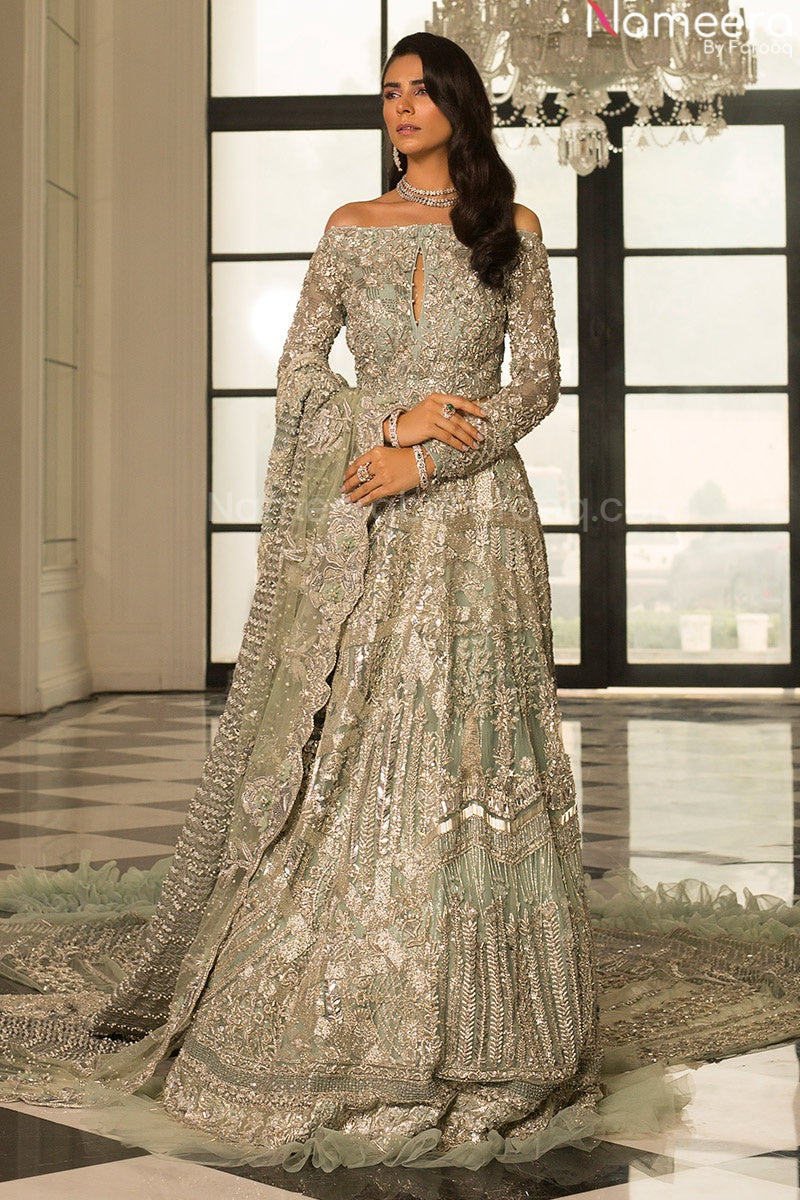 White Silver Lehenga