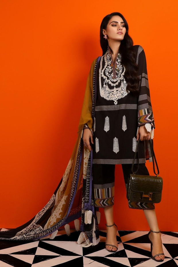 Beautiful designer woven outfit for casual wear in black color 