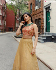 yellow color lehenga choli