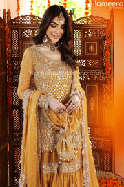 Embroidered Designer Sharara Suit for Bride #BN847